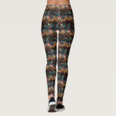 Leggings Montagnes Russes Chien Beagle Noël (Dos)