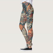 Leggings Montres japonais de tatouage Art de mer (Gauche)