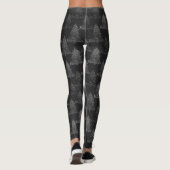 Leggings Moody Tree Motif | Noël noir argenté Onyx (Dos)