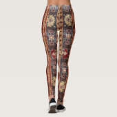 Leggings Moquette orientale turque perse rouge (Dos)