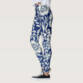 Leggings Morris - Blue Mallow, motif populaire  (Gauche)