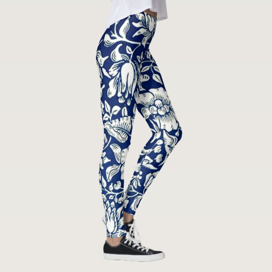 Leggings Morris - Blue Mallow, motif populaire  (Droite)