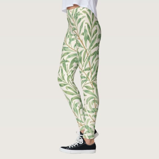Leggings Morris - Motif feuilles et branches de saule antiq (Gauche)