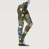 Leggings Morris - Strawberry Thief, célèbre motif, (Droite)