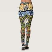 Leggings Morris - Strawberry Thief, motif populaire, (Dos)
