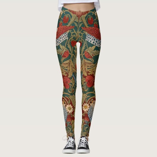 Leggings Morris - Voleur de fraises #2 Motif floral (Devant)