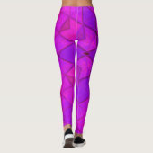 Leggings Mosaic Kaleidoscope Fleur rose (Dos)