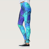 Leggings Mosaic Mandala bleu et violet (Gauche)