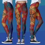 Leggings Mosaic Mandala Fleur Rouge Bleu et Jaune<br><div class="desc">Cette fleur en mosaïque kaléidoscope présente des carreaux brillants rouges,  bleus et jaunes. Sa géométrie vive s'inspire des fractales,  des mandalas et des mosaïques en vitraux. Obtenez ce design trippy maintenant pour votre ami préféré qui aime les couleurs vives!</div>
