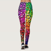 Leggings Mosaïque arc-en-ciel (Dos)