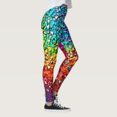 Leggings Mosaïque arc-en-ciel (Droite)