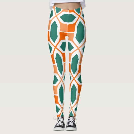 Leggings Mosaïque Art déco (Devant)