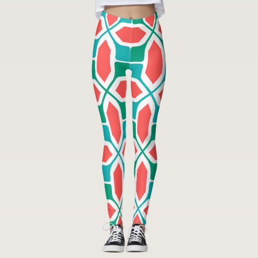 Leggings Mosaïque Art déco (Devant)