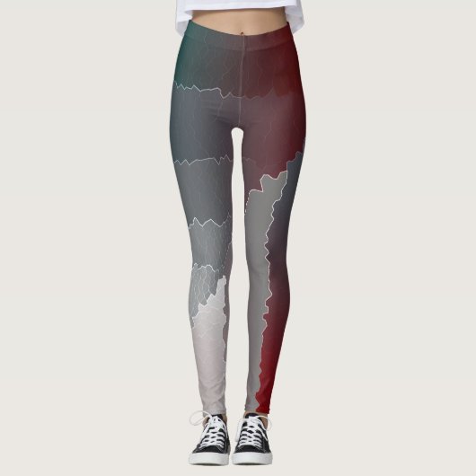 Leggings Mosaïque cassée (Devant)
