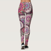 Leggings mosaïque damas perse fleurs mandala chic élégant (Dos)