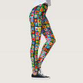 Leggings Mosaïque de Boho Carré peint (Droite)
