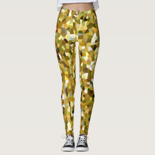 Leggings Mosaïque de camouflage (verte et Brown) (version 2
