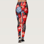 Leggings Mosaïque de fond Berry-Fresh (Dos)