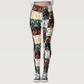 Leggings Mosaïque de signe de paix (Devant)