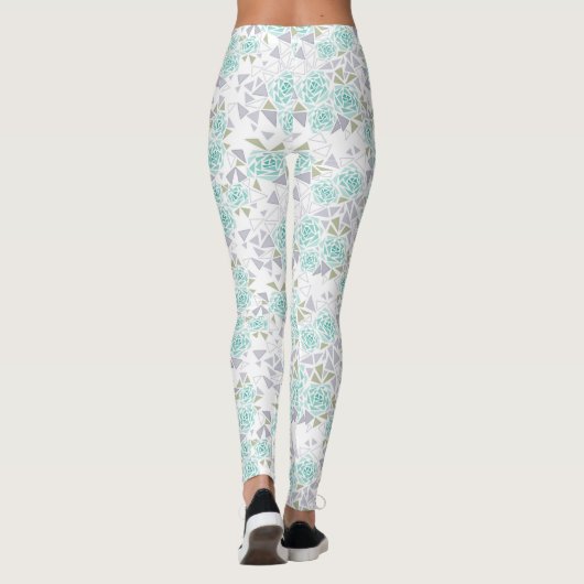 Leggings Mosaïque, fleurs (Dos)