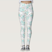 Leggings Mosaïque, fleurs (Devant)