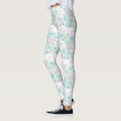 Leggings Mosaïque, fleurs (Gauche)