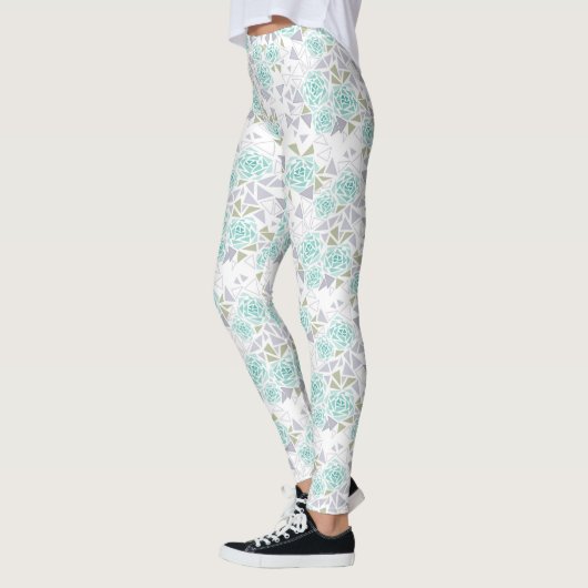 Leggings Mosaïque, fleurs (Gauche)