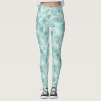 Mosaïque Géométrique Aqua Pâle – Polygone