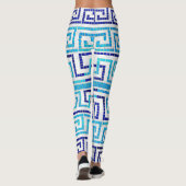 Leggings Mosaïque grecque méandre grecque ornement de la cl (Dos)