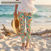 Leggings Mosaïque hexagonale colorée