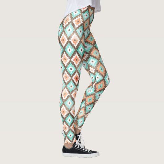 Leggings Mosaïque moderne Kilim Motif aquarelle (Droite)