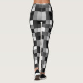 Leggings Mosaïque noire En vichy (Dos)