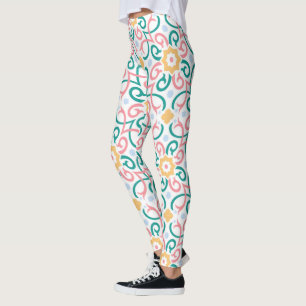 Leggings Mosaïque/pastel/ressort