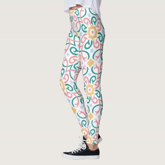 Leggings Mosaïque/pastel/ressort (Gauche)