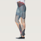 Leggings Mosaïque polygonale : Elégance géométrique créativ (Gauche)