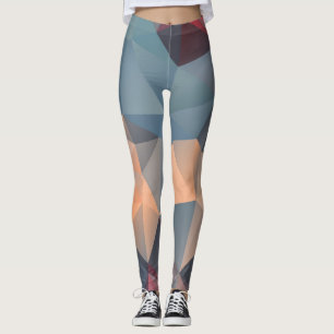 Leggings Mosaïque polygonale : Elégance géométrique créativ