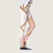 Leggings Mosaïque rose d'or (Droite)