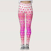 Leggings Mosaïque rose et rouge (Devant)