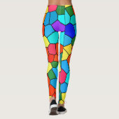 Leggings Mosaïques arc-en-ciel (Dos)