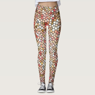 Leggings Mosaïques coralliennes