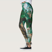 Leggings Moss Agate Green Crystal Geode Abstract (Gauche)