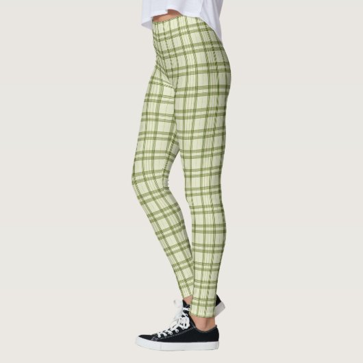 Leggings Moss Green Plaid (Gauche)