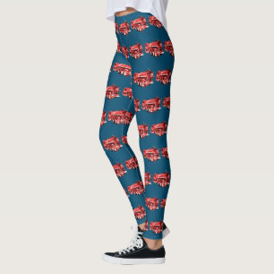 Leggings Moteurs de feu rouges,