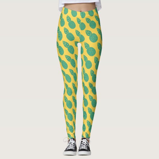 Leggings Motif 2 d'ananas (Devant)