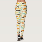 Leggings Motif 3 de moustache (Dos)