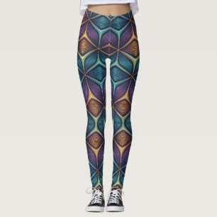 Leggings Motif 3D holographique en mutation Sans couture