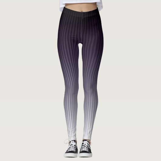 Leggings Motif à bande tendance Gradient Cool élégant (Devant)