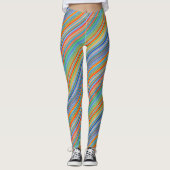 Leggings Motif à bandes multiples (Devant)