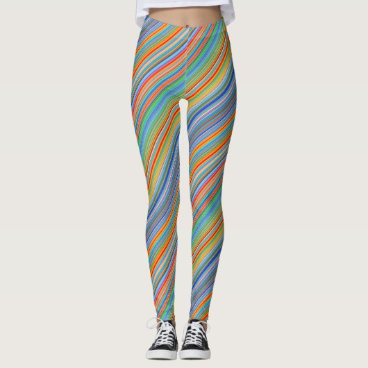 Leggings Motif à bandes multiples (Devant)