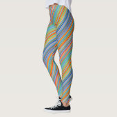 Leggings Motif à bandes multiples (Gauche)